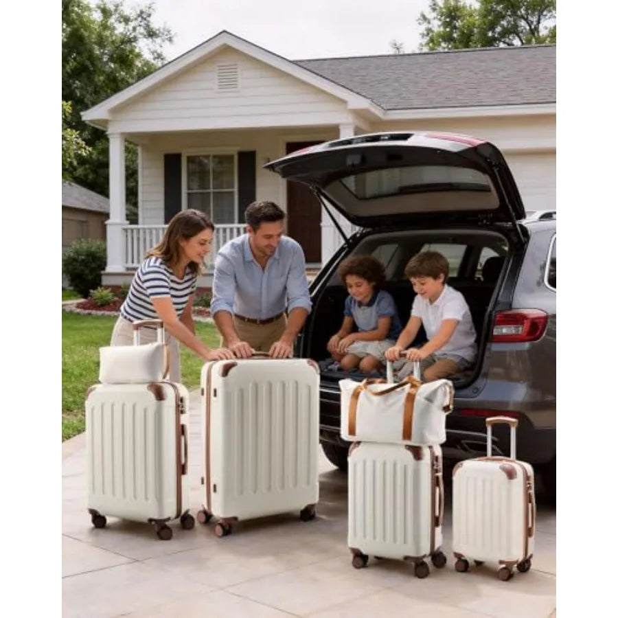 6-Piece Hardshell Luggage Set – Lightweight & Durable