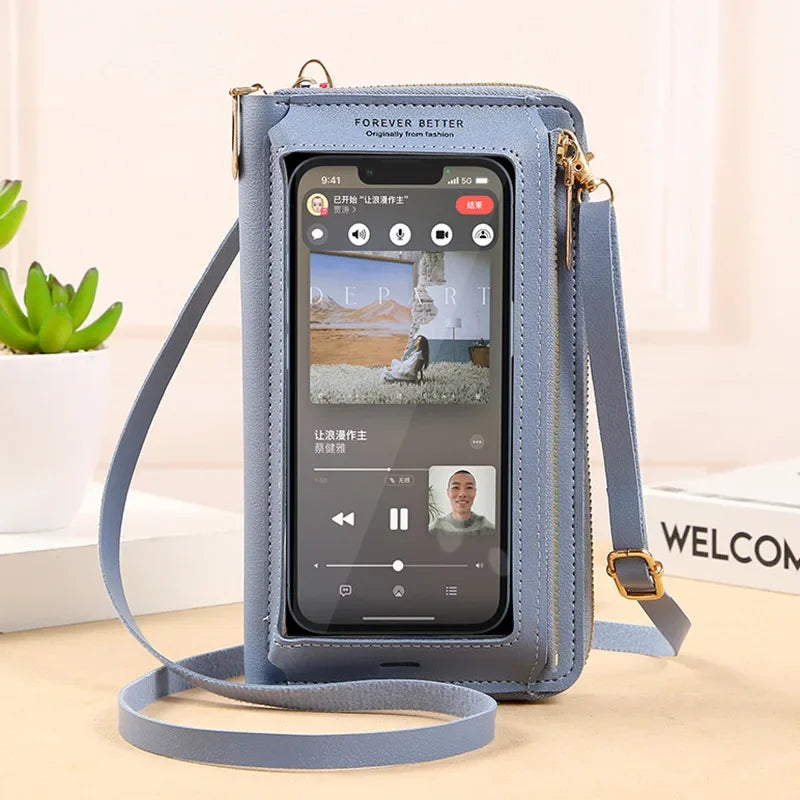 Crossbody Touch Screen Wallet