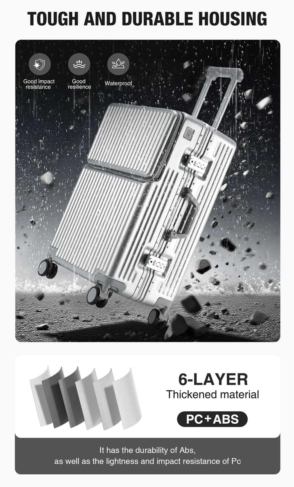 20/24/27 Lightweight Aluminum Hard Shell Luggage