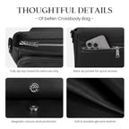 Genuine Leather RFID Crossbody Bag