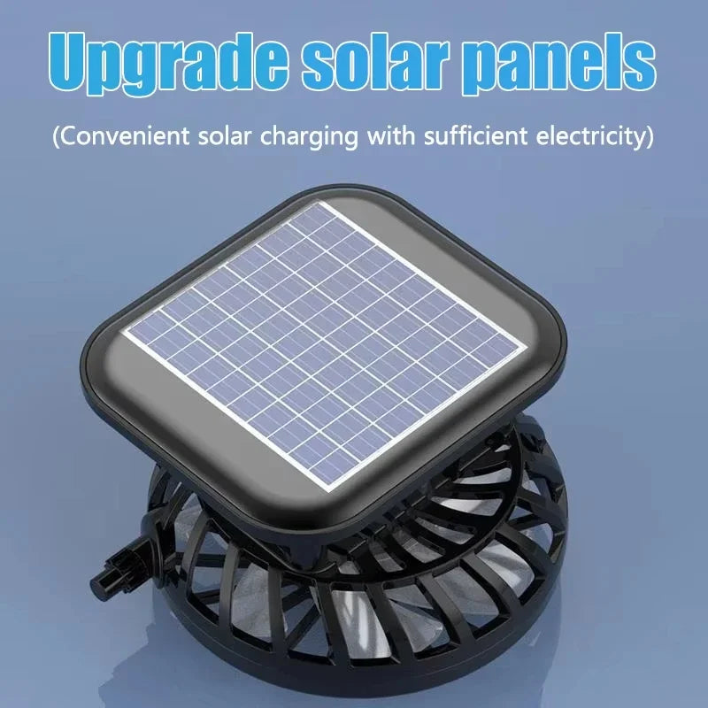 Wide Brim Solar Dual Fan Hat