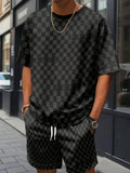 Men's 3D Printed Polyester Shorts Set