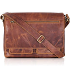 Real Genuine Leather Messenger Bag