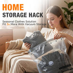 18-Pack Cordless Travel Vacuum Compression Bags