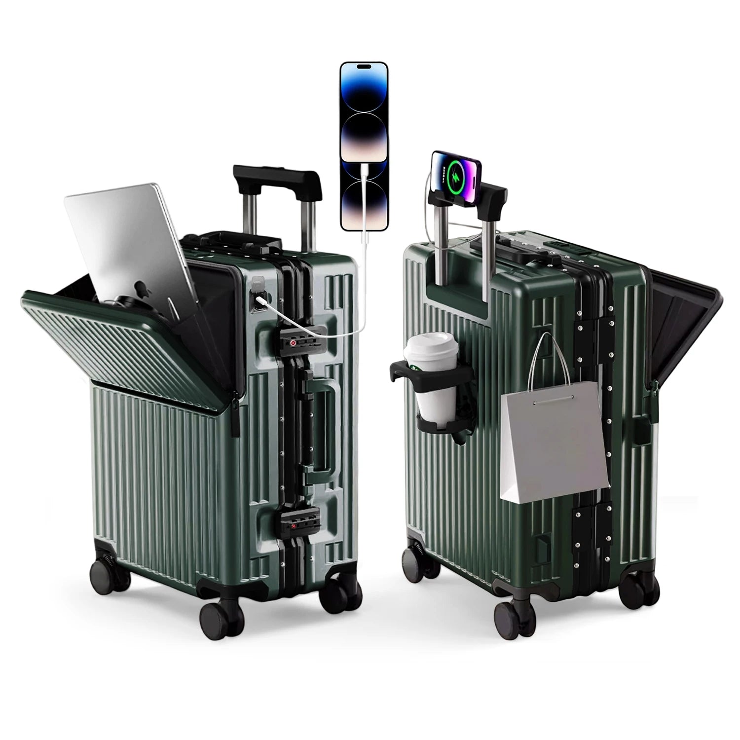 20/24/27 Lightweight Aluminum Hard Shell Luggage