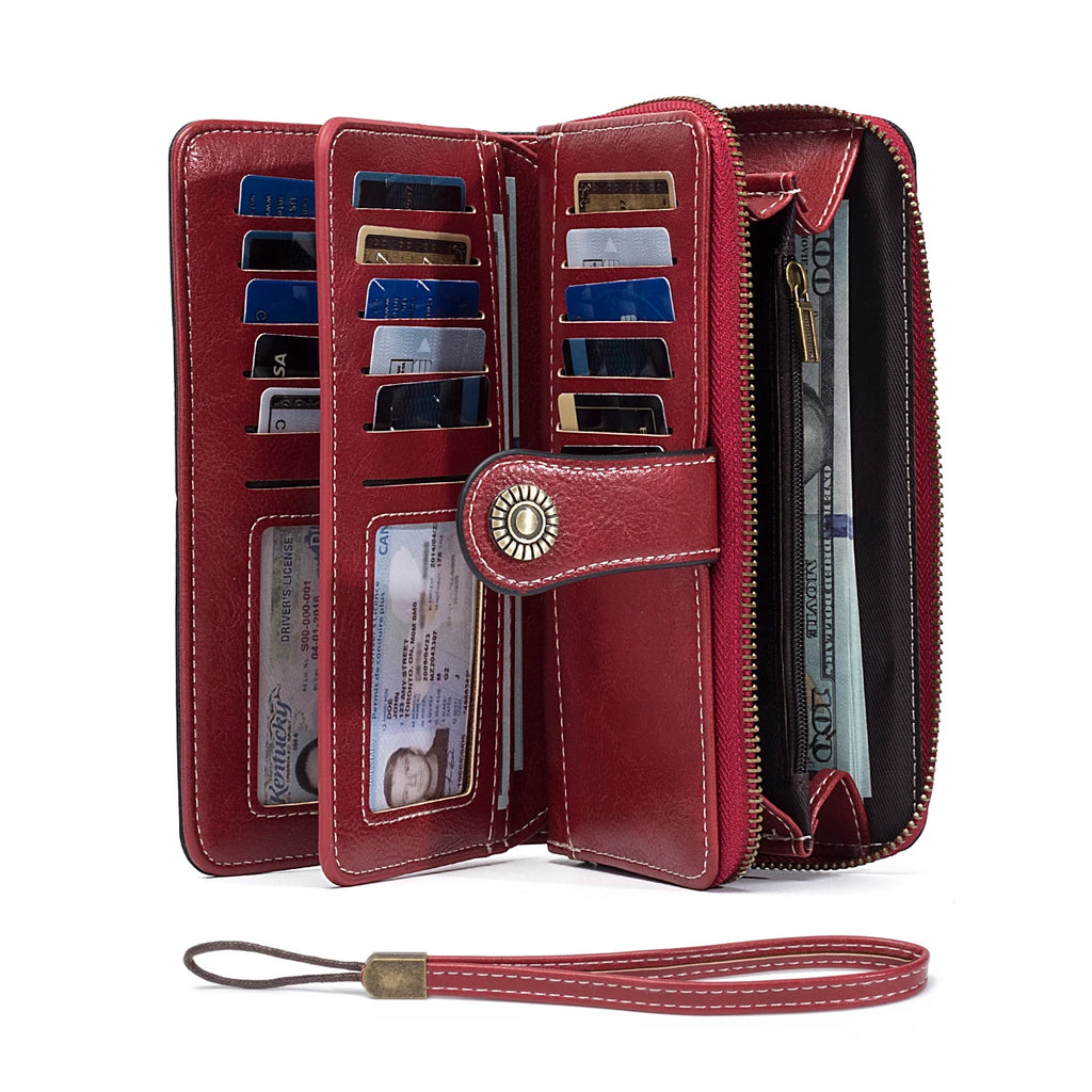RFID Anti-Theft Retro Leather Wallet