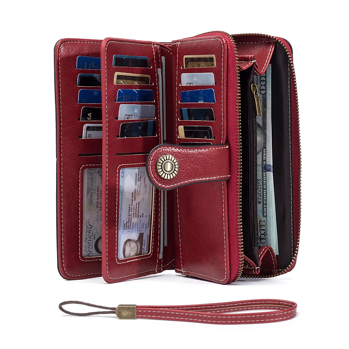 RFID Anti-Theft Retro Leather Wallet