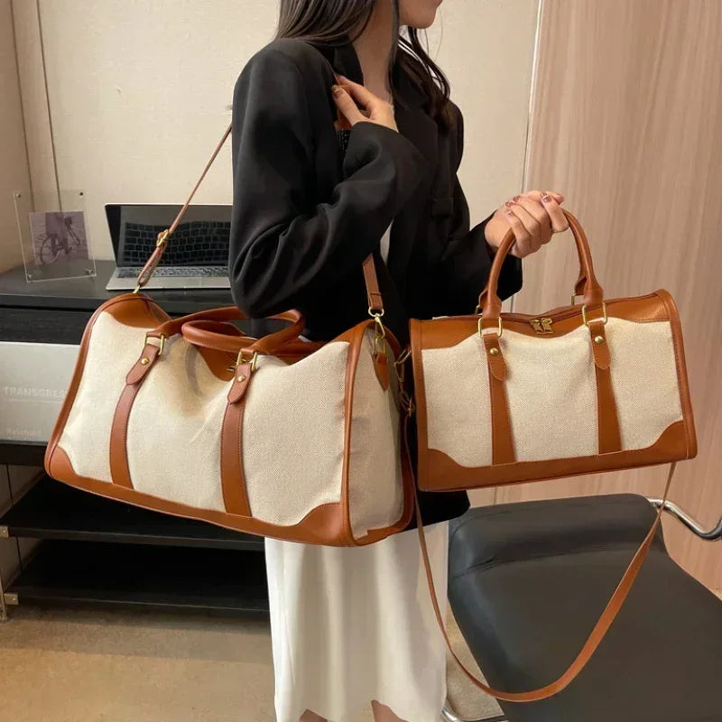 Vintage Crossbody Travel Luggage Handbag