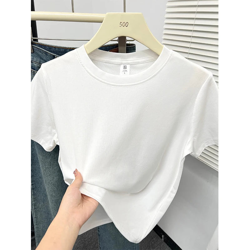 Casual Plus Size Short Sleeved T-Shirt