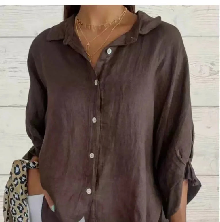 Women's Summer Cotton Linen T-Shirt