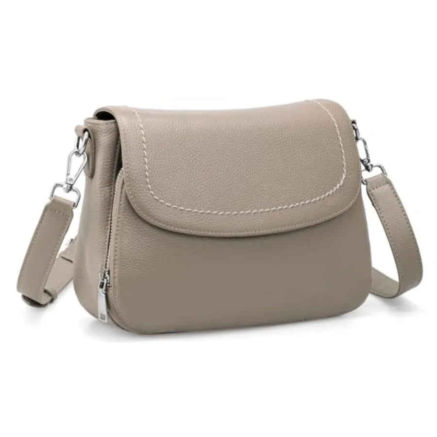 Genuine Leather RFID Crossbody Bag