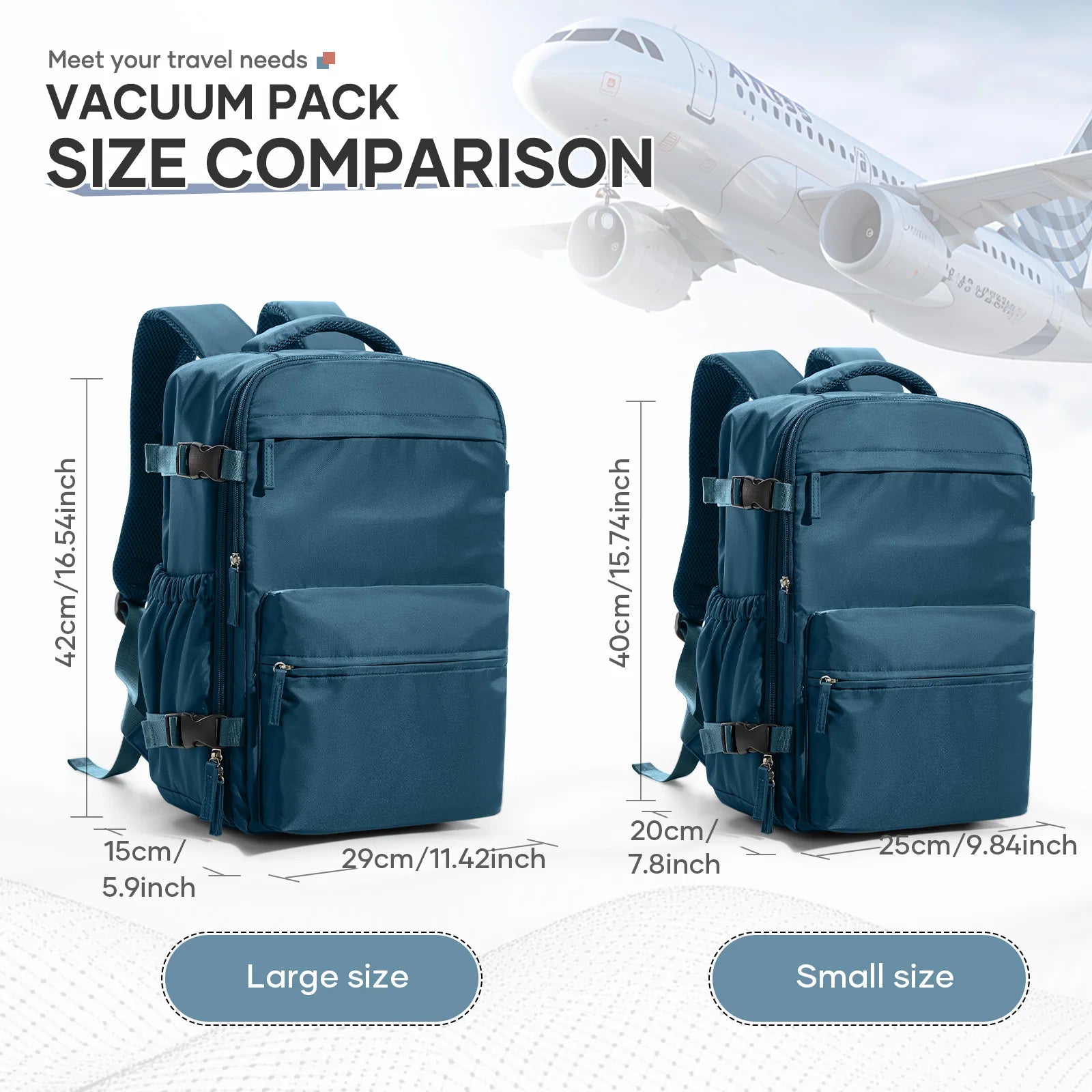 Cabin Bag Vacuum Compression Backpack