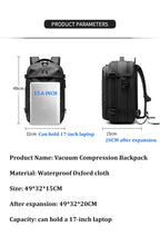 Business Vacuum Compression Large Capacity Backpack