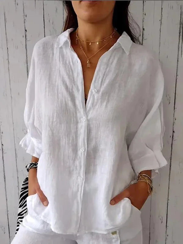 Women's Summer Cotton Linen T-Shirt
