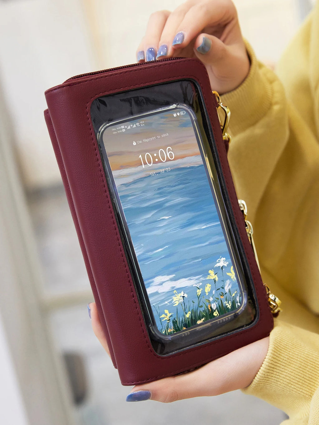 RFID Touchscreen Phone Wallet Crossbody