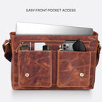Real Genuine Leather Messenger Bag