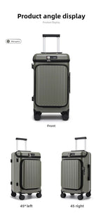 20" Multifunctional Front Opening Carry-on Luggage