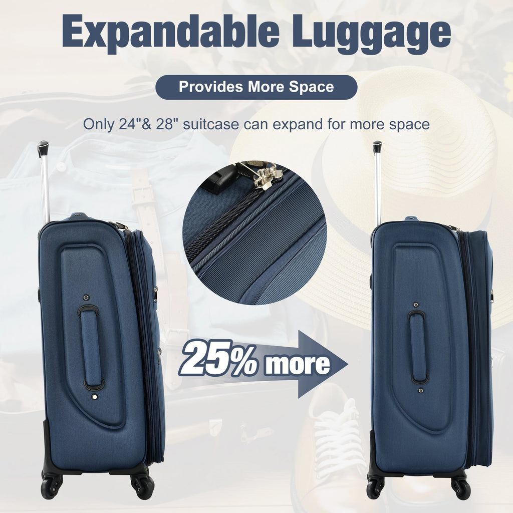 Softside Expandable 5pcs Set w/Duffel Bag