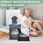 2pcs Large Washable Travel Laundry Bags
