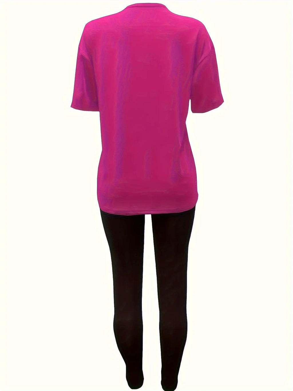 Women's T-Shirt Top & Medium Stretch Comfy Pants