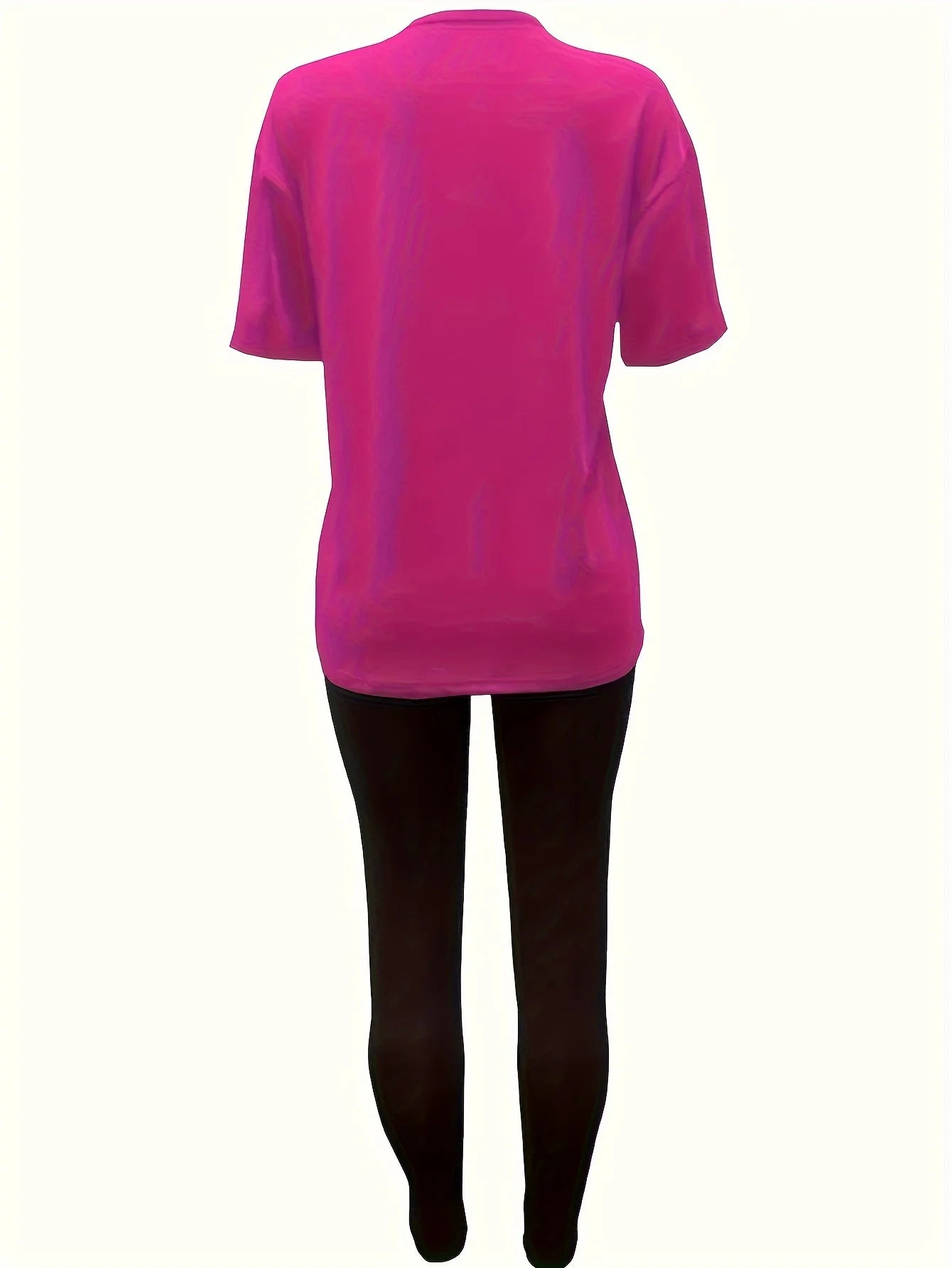 Women's T-Shirt Top & Medium Stretch Comfy Pants