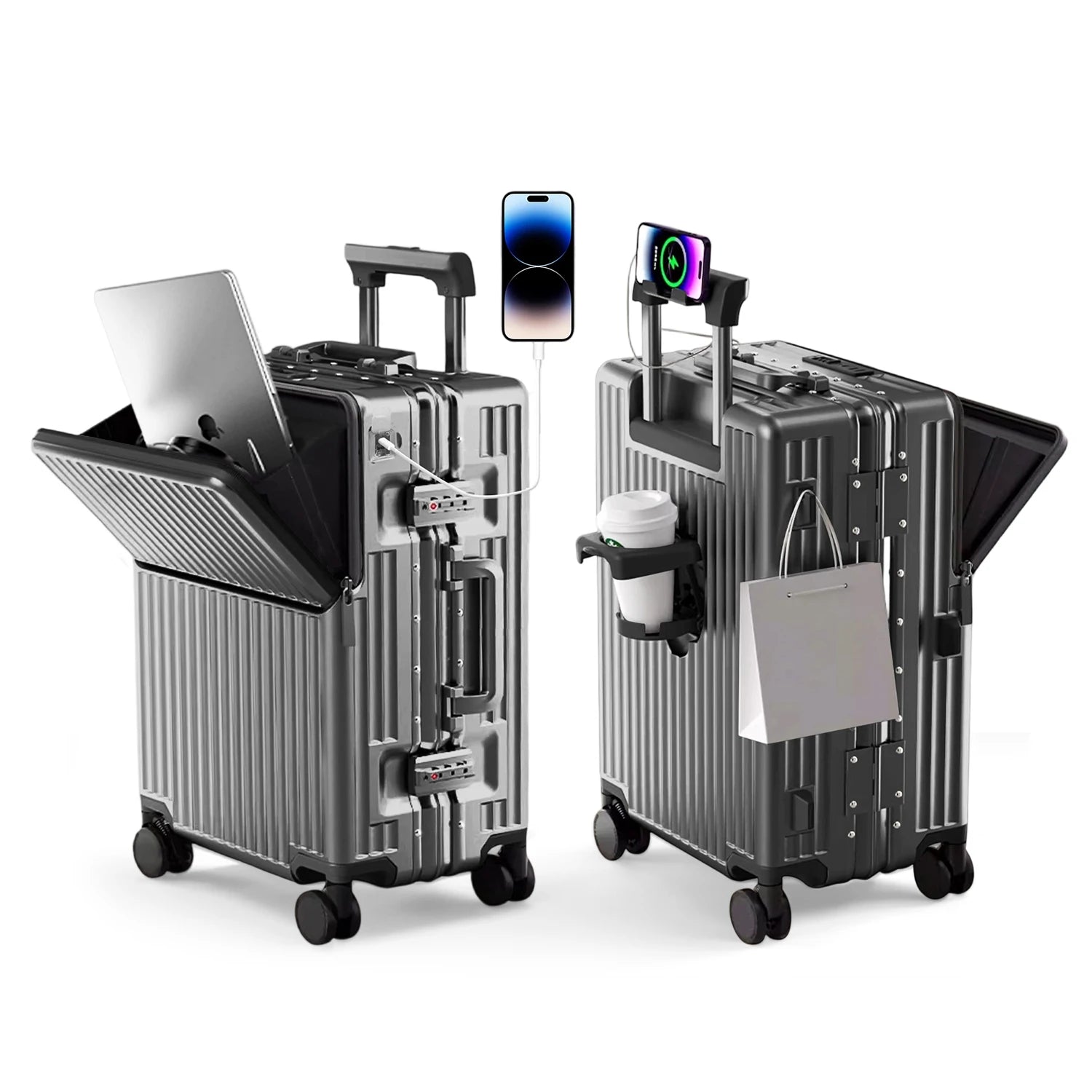 20/24/27 Lightweight Aluminum Hard Shell Luggage