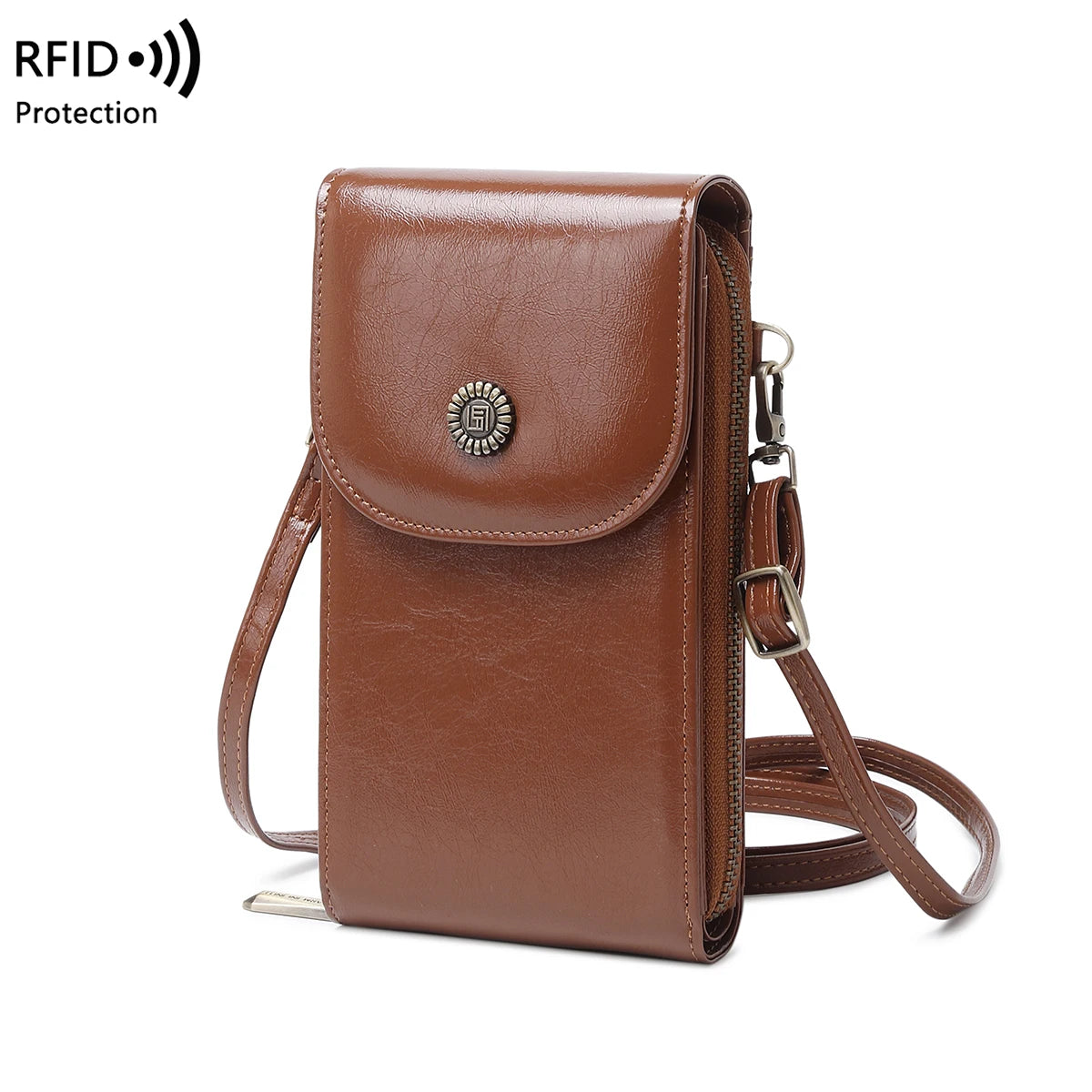 Retro RFID Shoulder Bag