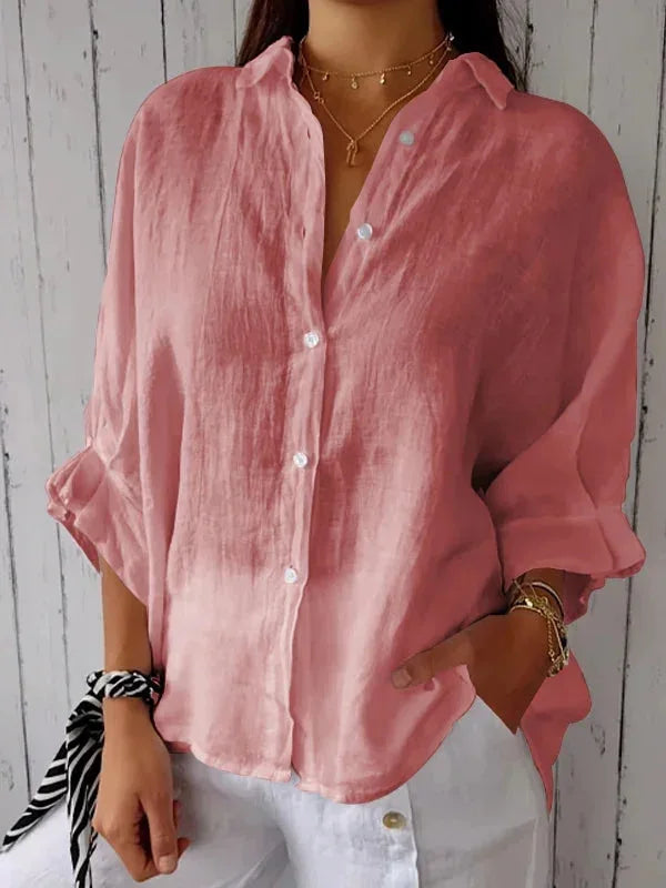 Women's Summer Cotton Linen T-Shirt