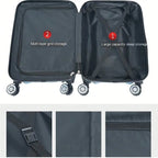 2Pcs Travel Luggage Set with Lightweight Cosmetic Bag