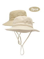2pcs Children's Fisherman Sun Hat w/Large Brim