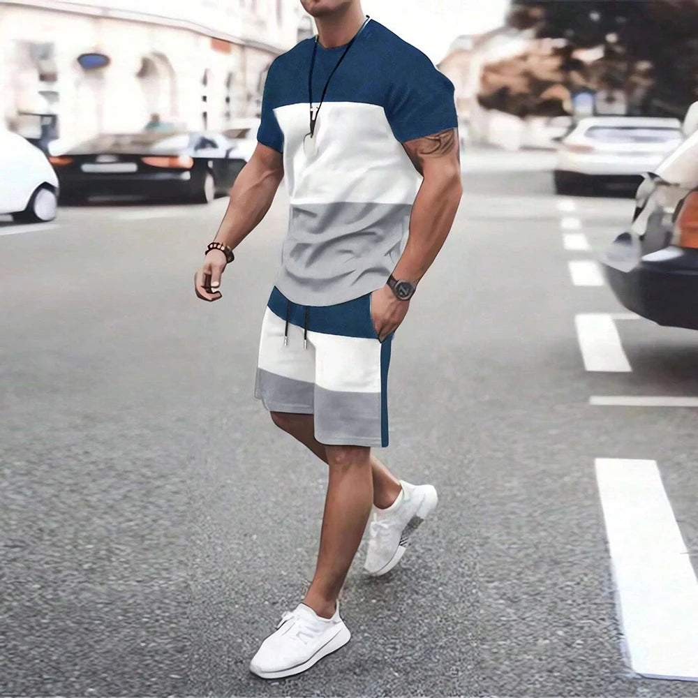 Men's Retro Cool Breathable Shorts Set