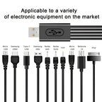 10In1 USB to Multi-ports USB Cable Universal Phone Charging