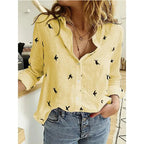 Women's Vintage Cotton Linen Blouse