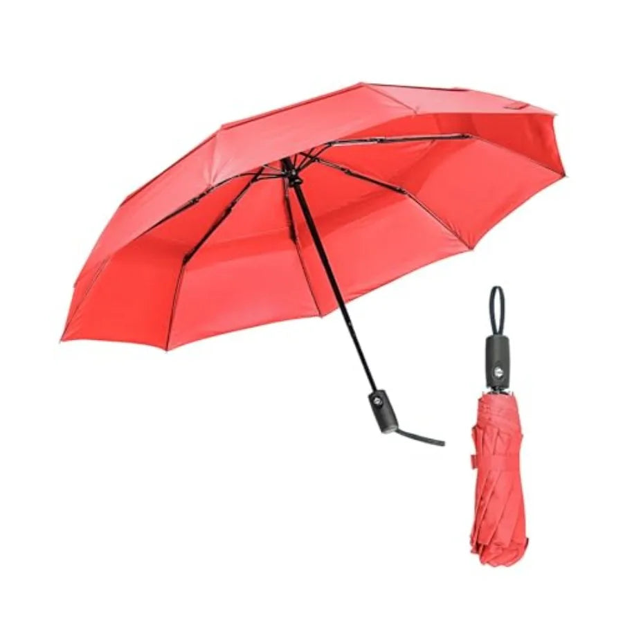 Compact Windproof Travel Umbrella – Auto Open/Close, Water-Resistant