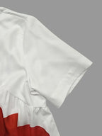 Women's Short Sleeve Pleated A-Line Dress