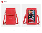 Soft Leather Touch Screen Crossbody