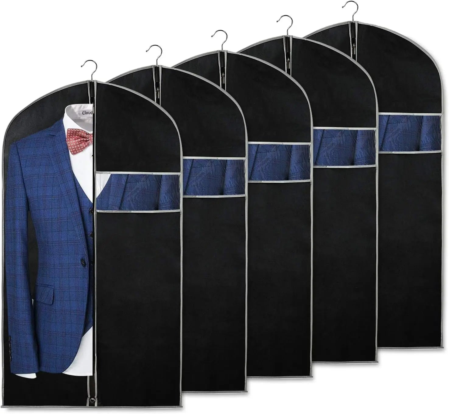 Set of 5 Garment Bags for Clothes