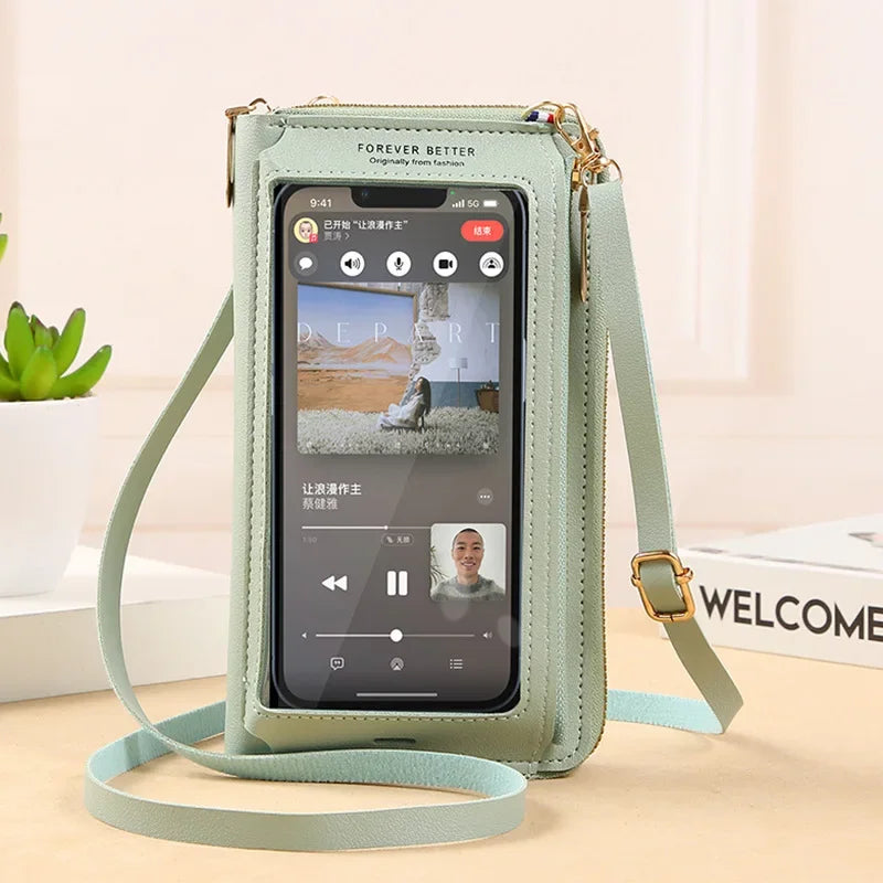 Crossbody Touch Screen Wallet