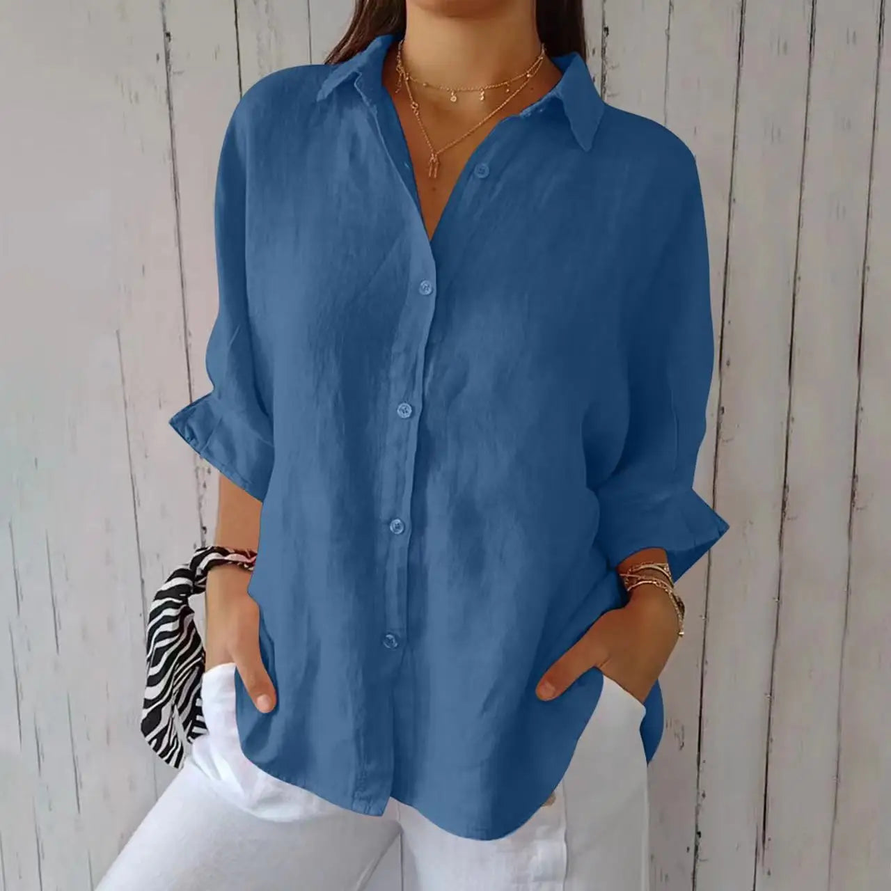 Women's Summer Cotton Linen T-Shirt