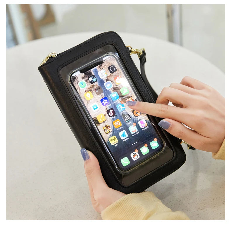 RFID Touchscreen Phone Wallet Crossbody