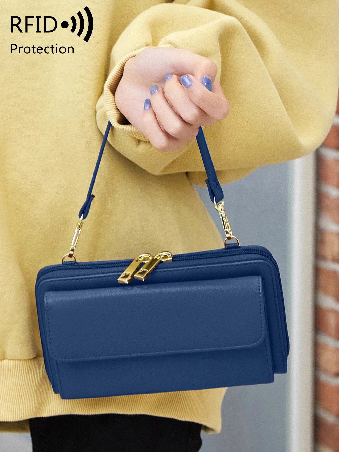 RFID Touchscreen Phone Wallet Crossbody