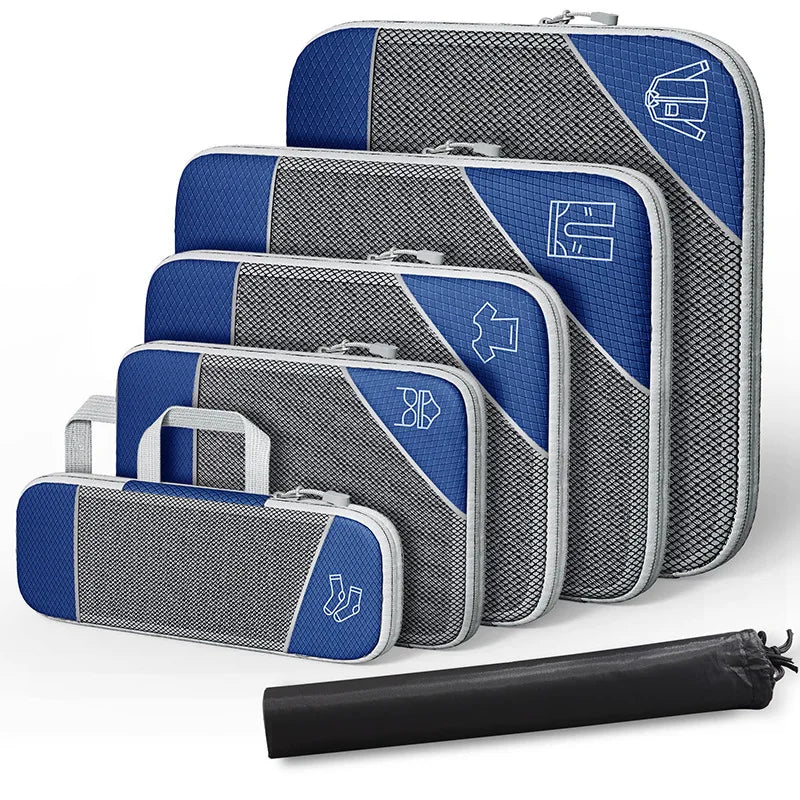 Travel Compression Storage Bag Set w/Shoe Bag