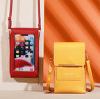 Soft Leather Touch Screen Crossbody