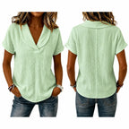 Women's Breathable Crinkle Cotton Linen Blouse