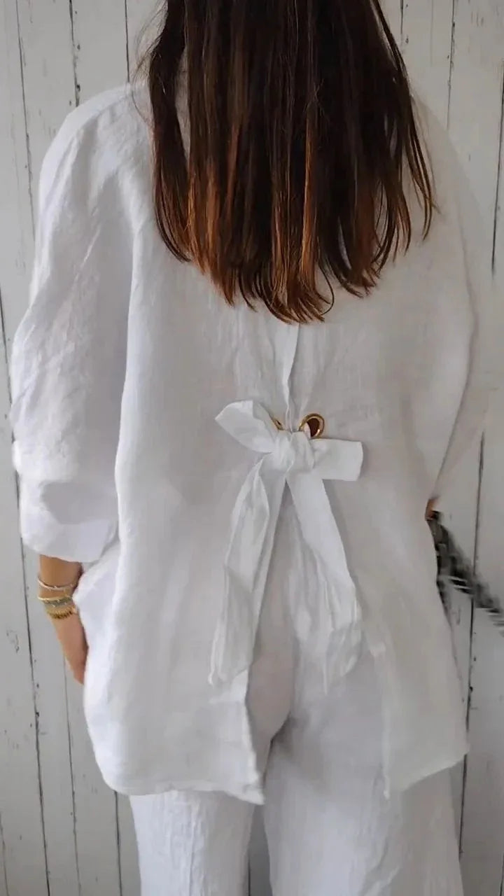 Women's Summer Cotton Linen T-Shirt