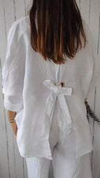 Women's Summer Cotton Linen T-Shirt