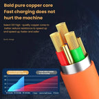 3 in 1 Micro USB iPhone Charging Cable 120W