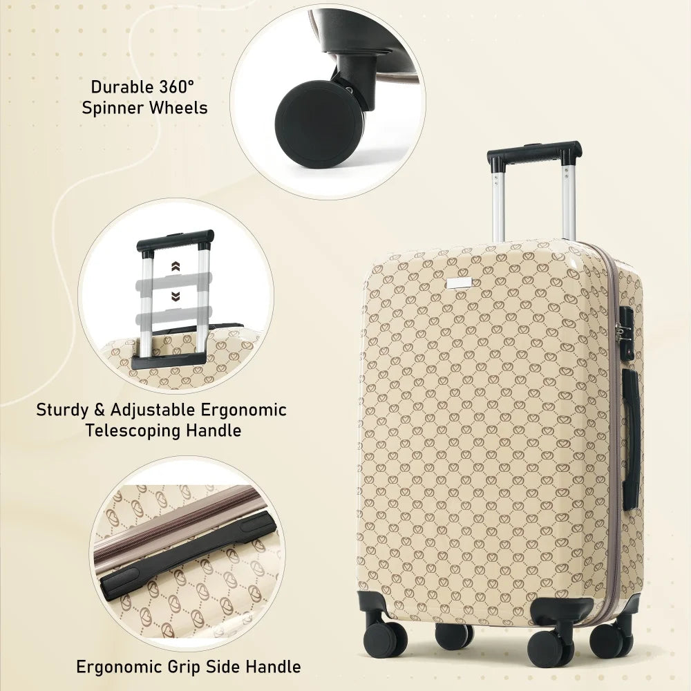 5/6-Piece Hardside Luggage Set – Lightweight & Expandable