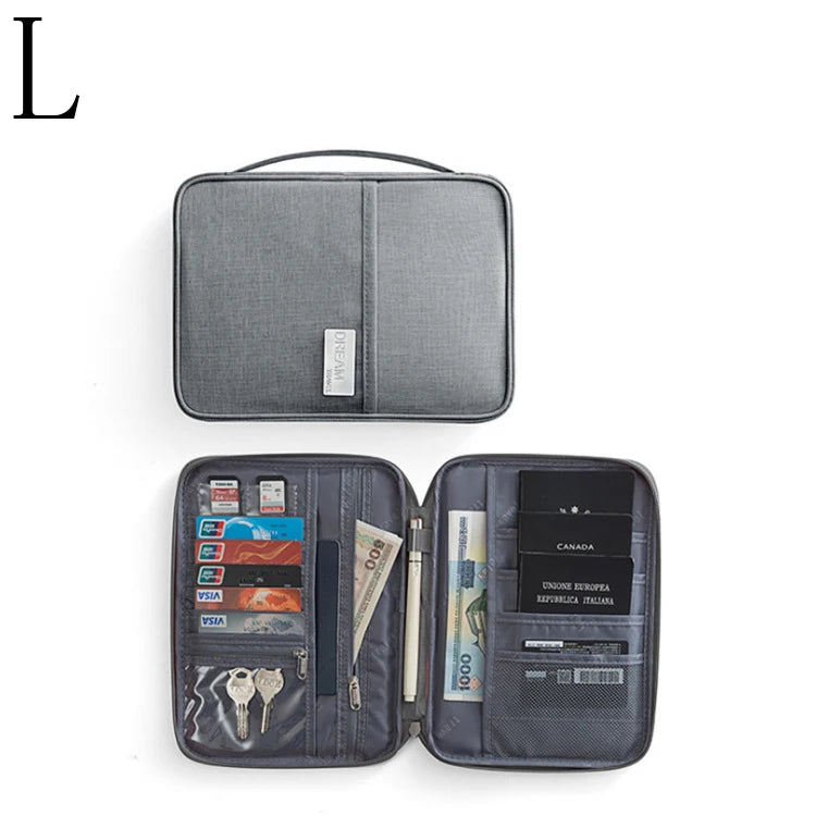 Family Voyager Travel Wallet – Multi-Passport Document Organizer