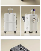 20/24/26" Front Opening Pocket Aluminum Frame Luggage